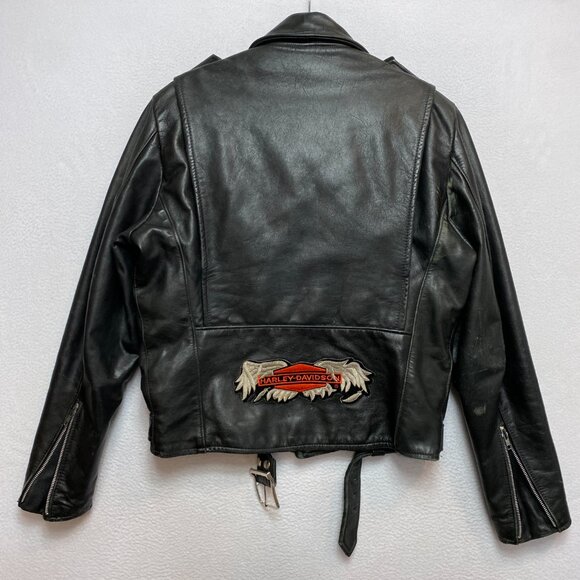 Vintage Brooks Leather Jacket Mens 42 Motorcycle Biker Belted USA 80s Lined - Picture 10 of 16